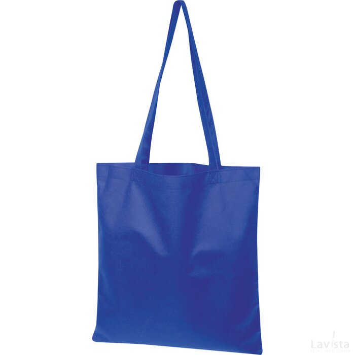 Non-woven shopping bag blauw