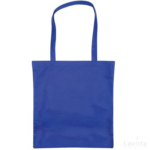 Non-woven shopping bag blauw