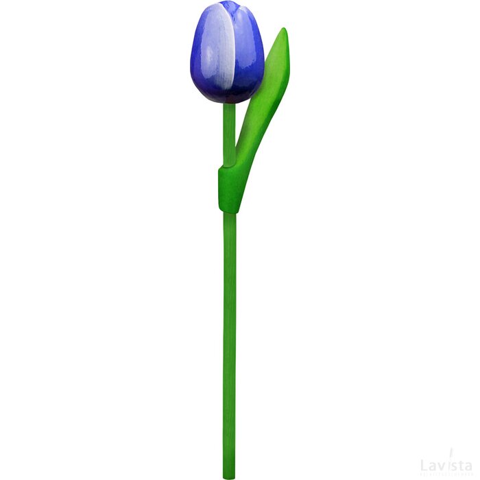 Tulip on a stem 20 cm ( small ), blue white