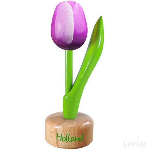 Tulip pedestal 8,5 cm ( small ), purple white