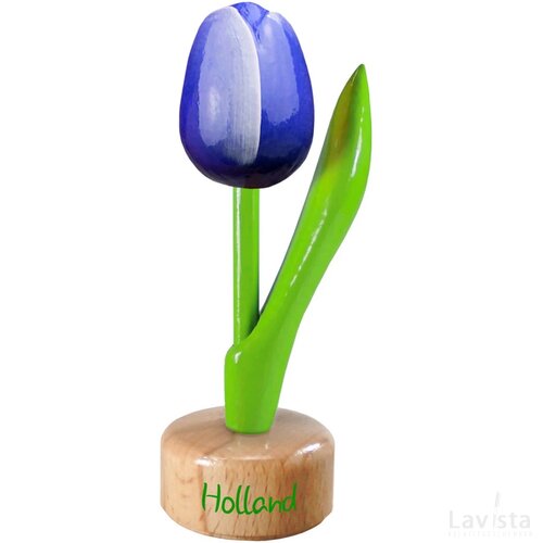 Tulip pedestal 8,5 cm ( small ), blue white Holland
