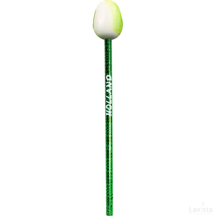 Tulip pencil 3,5 cm, white green