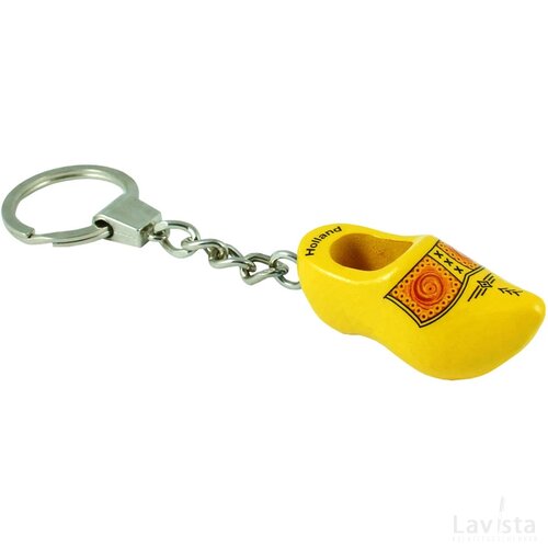 Keychain 1 shoe 4 cm, yellow farmer