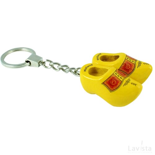 Keychain 2 shoes, yellow farmer