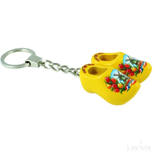 Keychain 2 shoes, yellow tulip