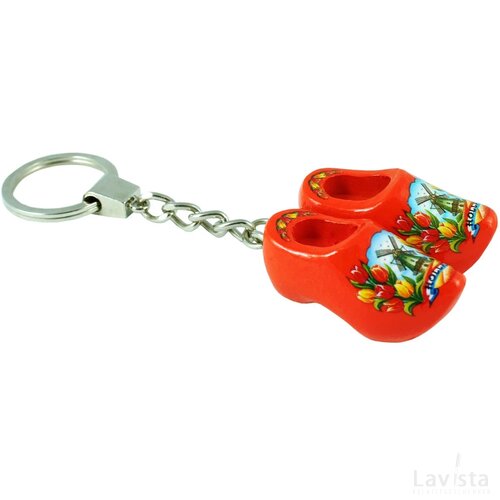 Keychain 2 shoes, orange tulip
