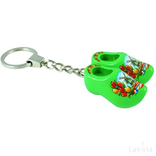 Keychain 2 shoes, lime tulip