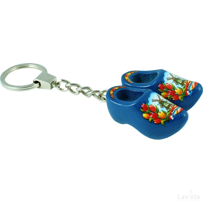 Keychain 2 shoes, blue tulip