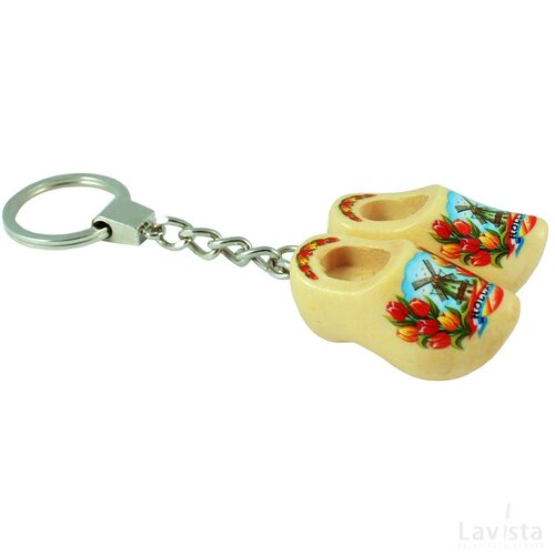 Keychain 2 shoes, varnished tulip