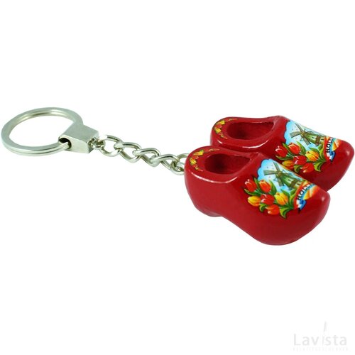 Keychain 2 shoes, red tulip