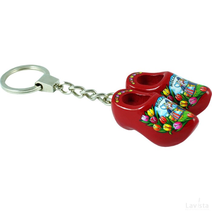 Keychain 2 shoes, red kissing couple