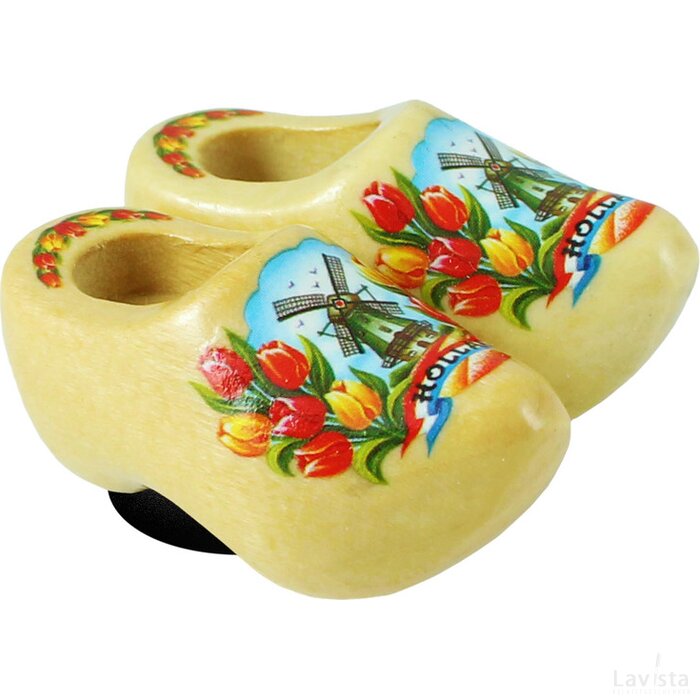 Magnet 2 shoes 4 cm, varnished tulip
