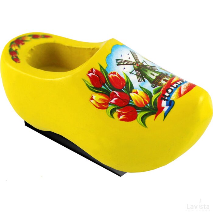Magnet 1 shoe 6 cm, yellow tulip