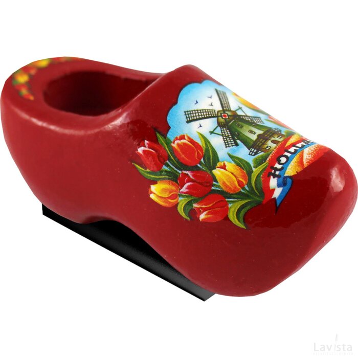 Magnet 1 shoe 6 cm, red tulip