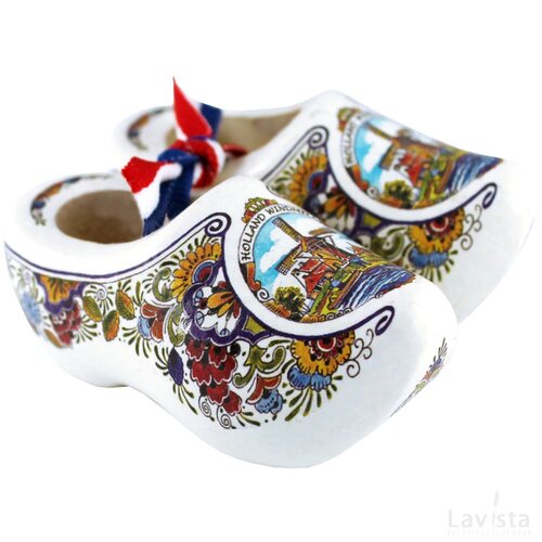 Pair wooden shoes 8 cm, poly mill 4
