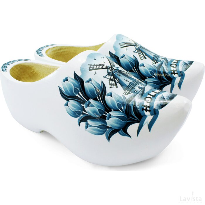 Draagklomp Pointed Tulip Delft Blue maat 37-38