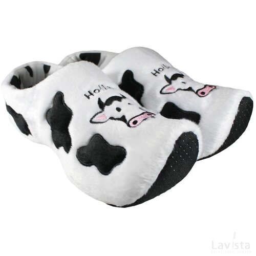 Klomppantoffels, white cow maat 16-19