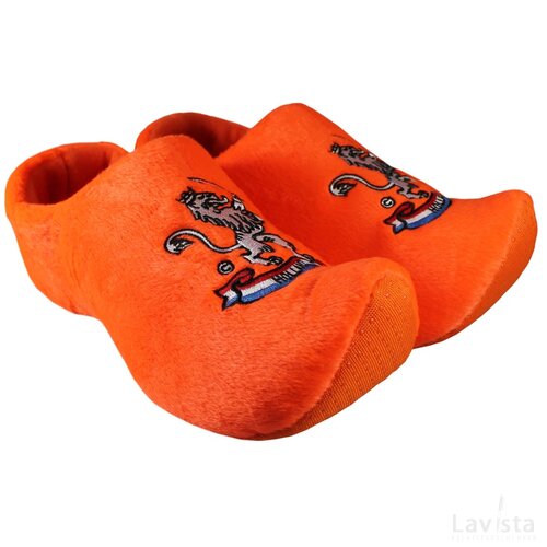 Klomppantoffels. orange lion maat 16-19