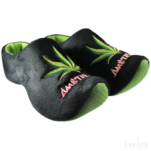 Klomppantoffels black, weed Amsterdam maat 20-24