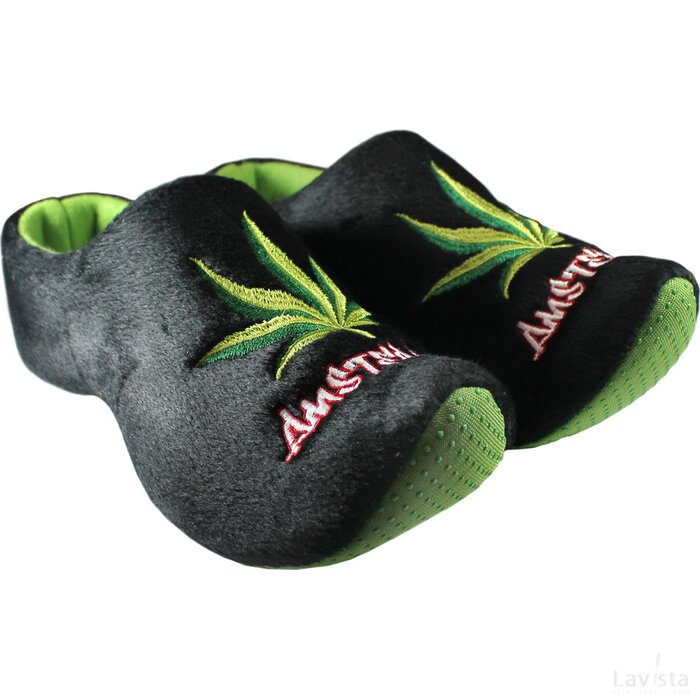 Klomppantoffels black, weed Amsterdam maat 20-24