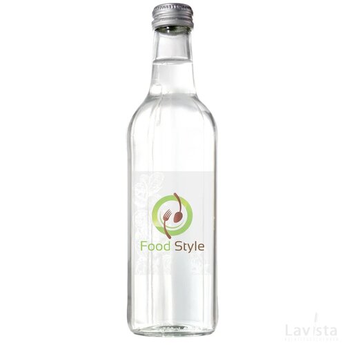 Glazen Fles Met 330 Ml Bronwater