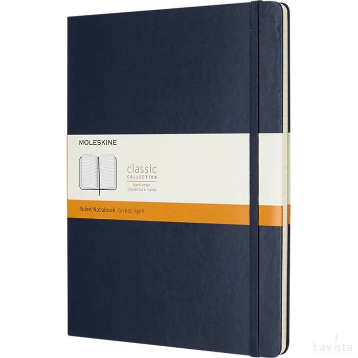 Classic XL hard cover notitieboek - gelinieerd Sapphire Sapphire blue Saffier blauw