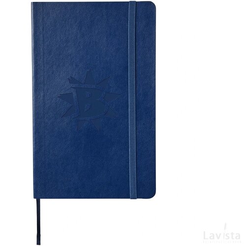 Classic L soft cover notitieboek - gelinieerd Sapphire Sapphire blue Saffier blauw