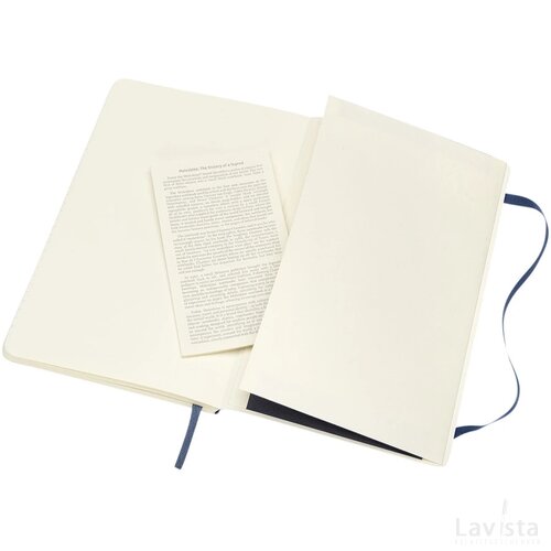 Classic L soft cover notitieboek - gelinieerd Sapphire Sapphire blue Saffier blauw