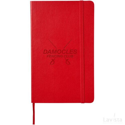 Classic L soft cover notitieboek - gelinieerd Scarlet Red Scarlet rood