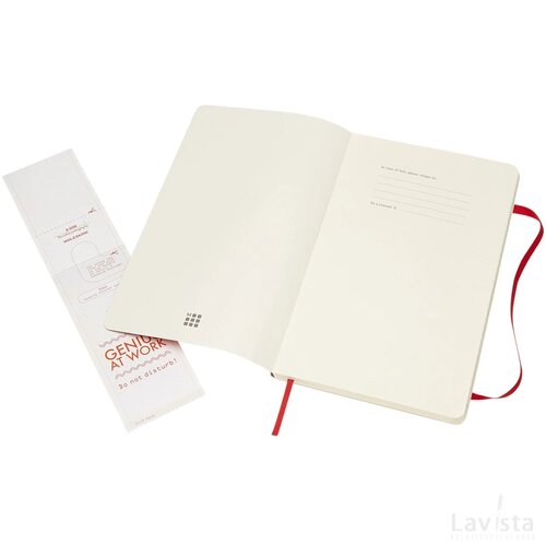 Classic L soft cover notitieboek - gelinieerd Scarlet Red Scarlet rood