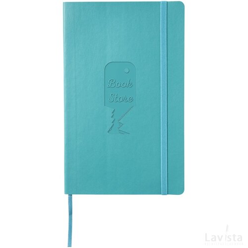 Classic L soft cover notitieboek - gelinieerd Reef Blue Rifblauw