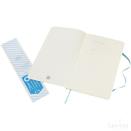 Classic L soft cover notitieboek - gelinieerd Reef Blue Rifblauw