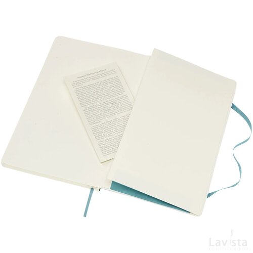 Classic L soft cover notitieboek - gelinieerd Reef Blue Rifblauw