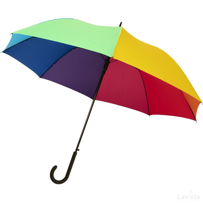 Sarah 23" automatische stormparaplu Multi Colour Regenboogkleuren