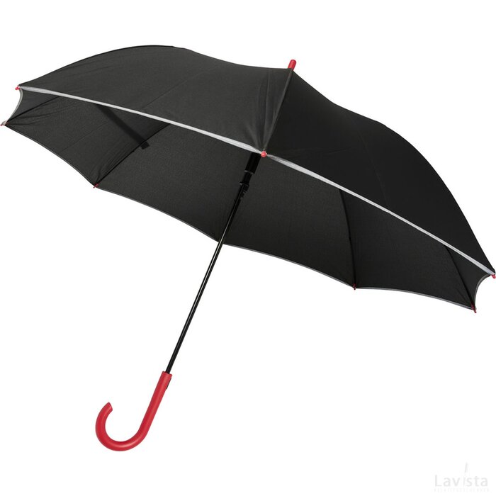 Felice 23" automatische en reflecterende stormparaplu Rood