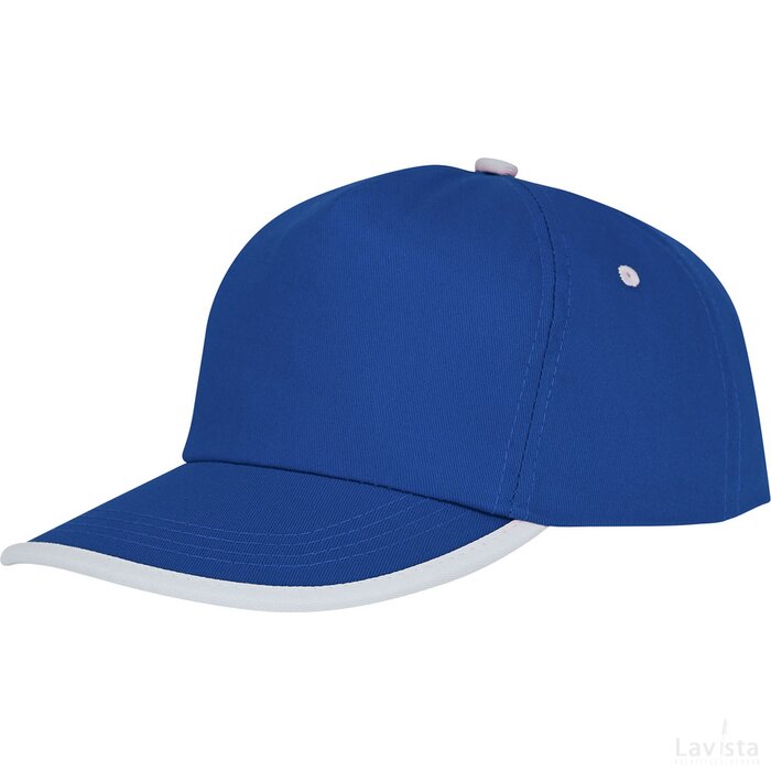 Nestor 5 panel cap blauw,Wit Blauw, Wit