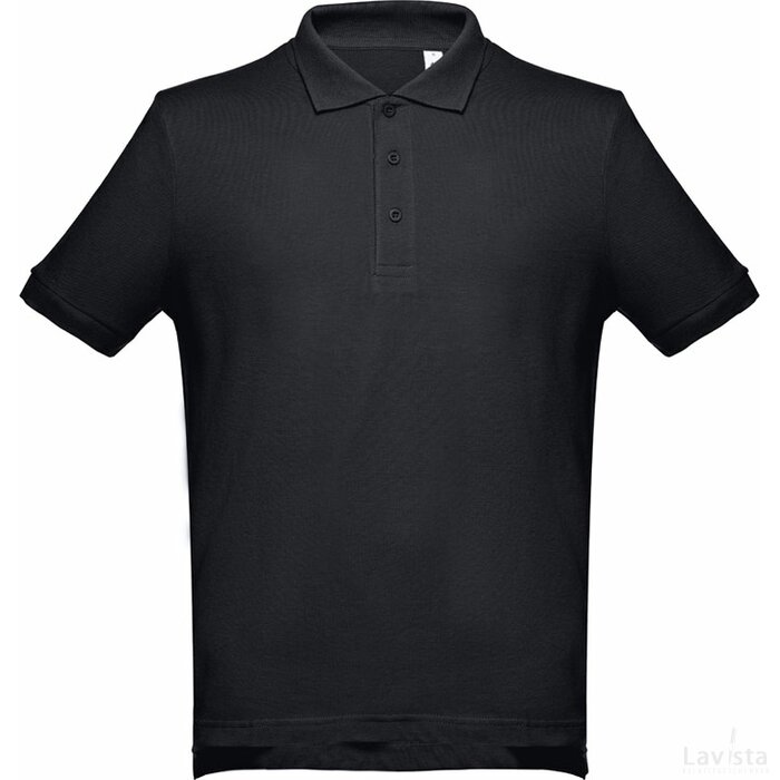 Thc Adam Polo T-Shirt Voor Mannen Zwart