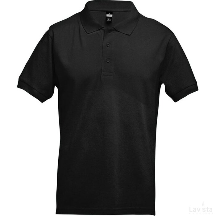Thc Adam 3Xl Polo T-Shirt Voor Mannen Zwart