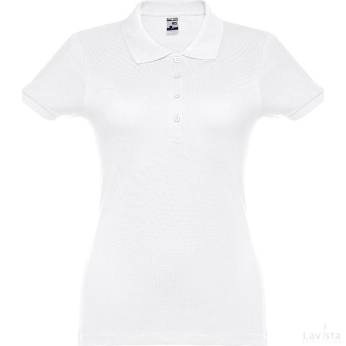 Thc Eve Wh Polo T-Shirt Voor Vrouwen Wit