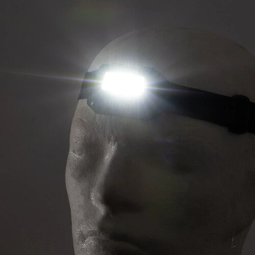 Werklamp voor op voorhoofd zwart
