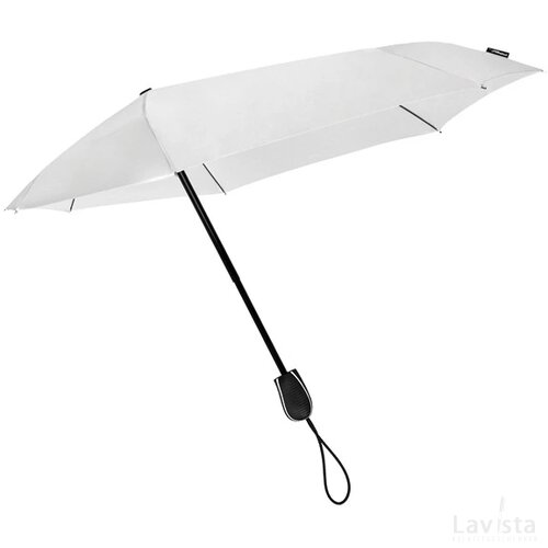 STORMini® aërodynamische opvouwbare stormparaplu wit