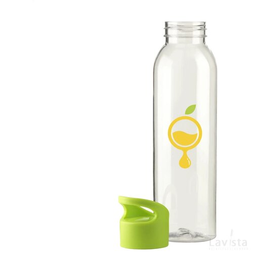 Tritan kunststof waterfles (650 ml) Transparant/Groen