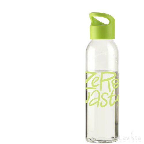 Tritan kunststof waterfles (650 ml) Transparant/Groen
