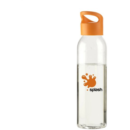 Tritan Kunststof Waterfles (650 Ml) Transparant/Oranje