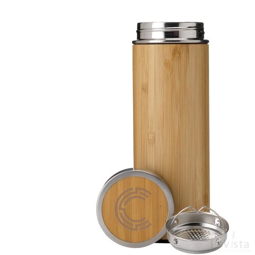 Osaka Bamboe Thermosfles/Thermosbeker Hout