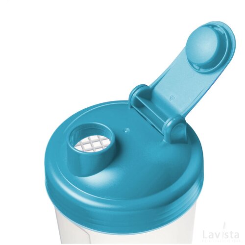 Shaker Proteïn Drinkbeker Turquoise/Grijs