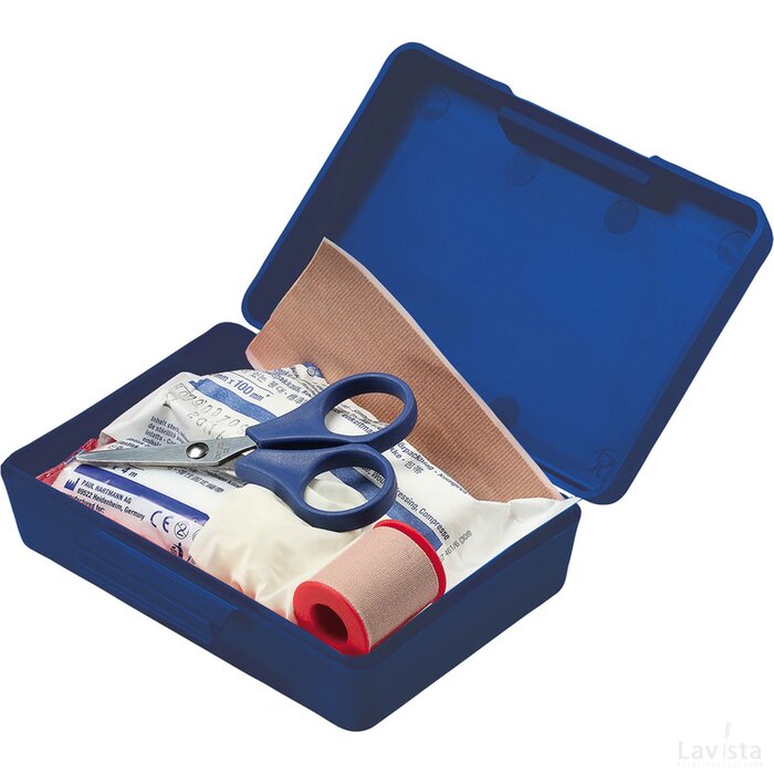 First Aid Kit Box Small Ehbo Box Blauw