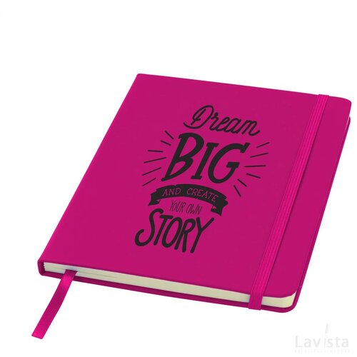 Budgetnote A5 Lines Notitieboekje Magenta