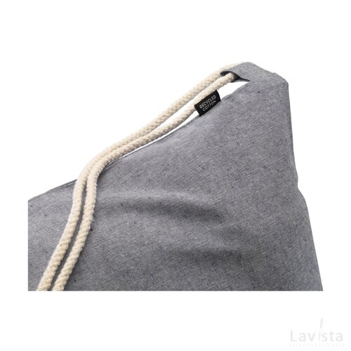 Recycled Cotton Promobag Rugzak Zwart