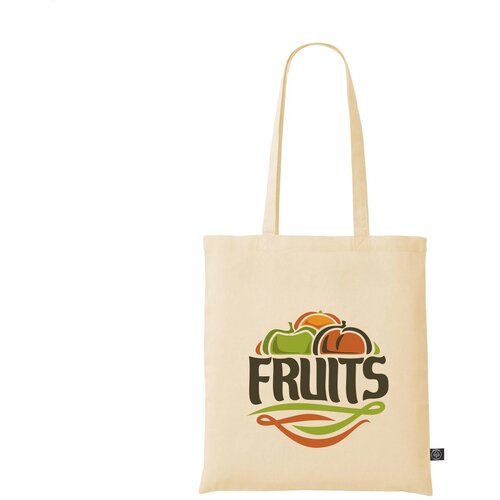 Recycled Cotton Shopper (180 G/M²) Tas Beige